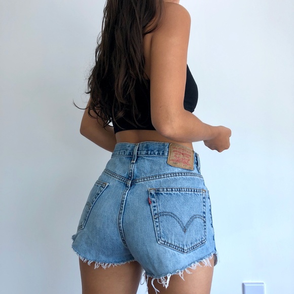 Levi's Pants - Vintage Levi's 505 high waist denim cutoff shorts